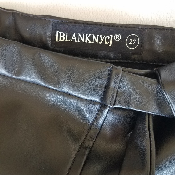 BLANK NYC Pencil Faux Leather Skirt with Tie Closure - Picture 7 of 8